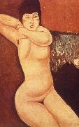 Amedeo Modigliani Reclining nude with Clasped Hand oil